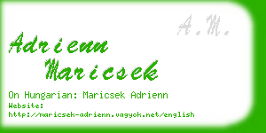 adrienn maricsek business card